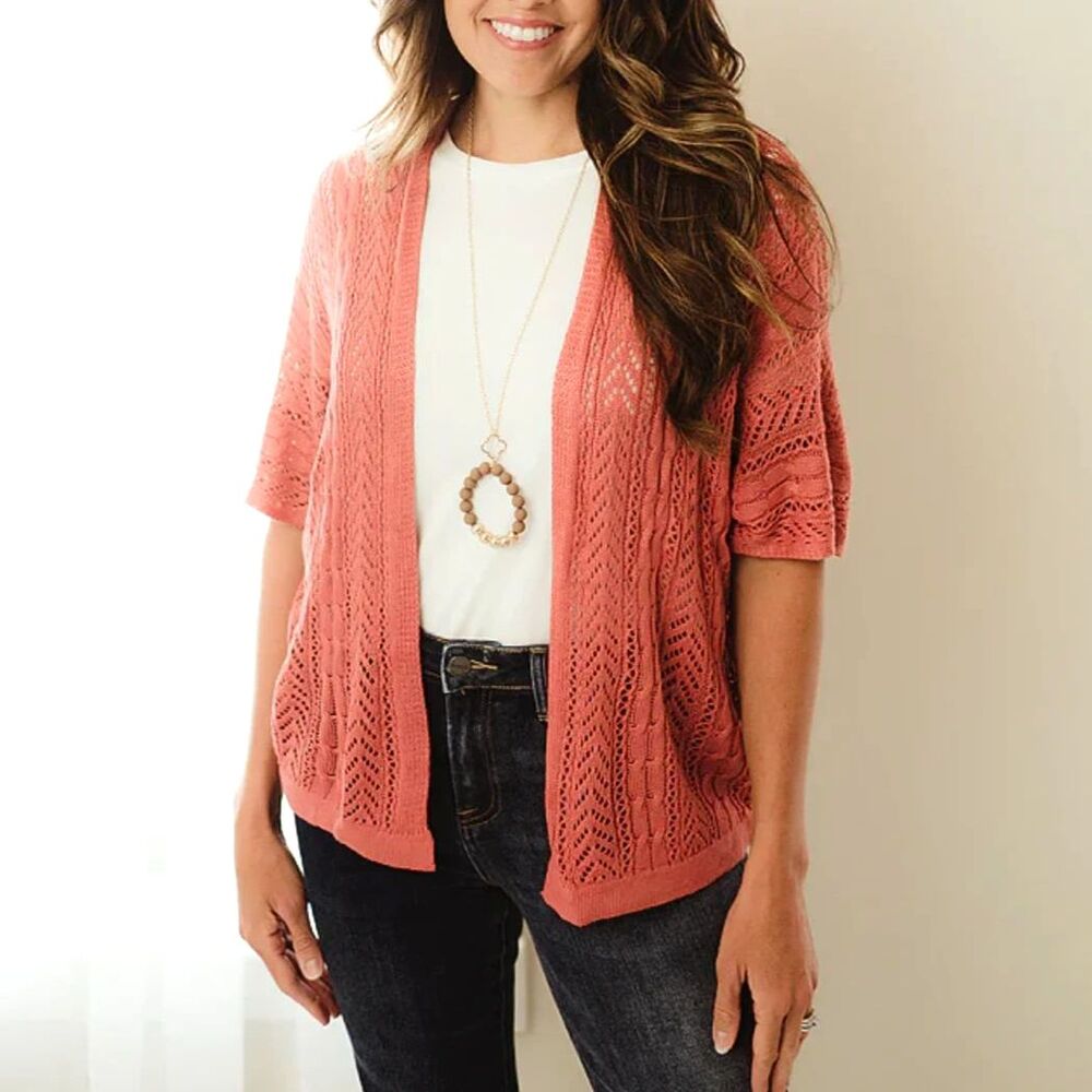 Cyrus Knit Cardigan Watermelon Blush NWT